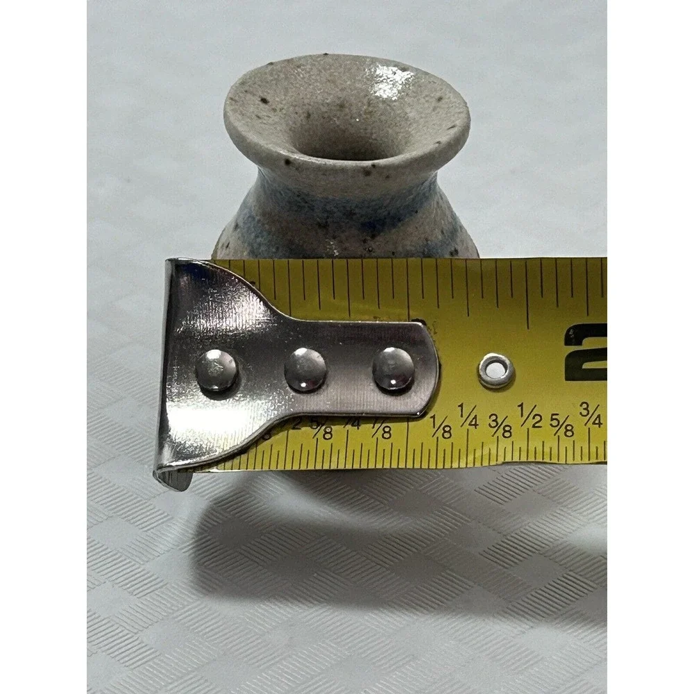 Mini‎ Engraved Sailboat 1 5/8” Pottery Vase